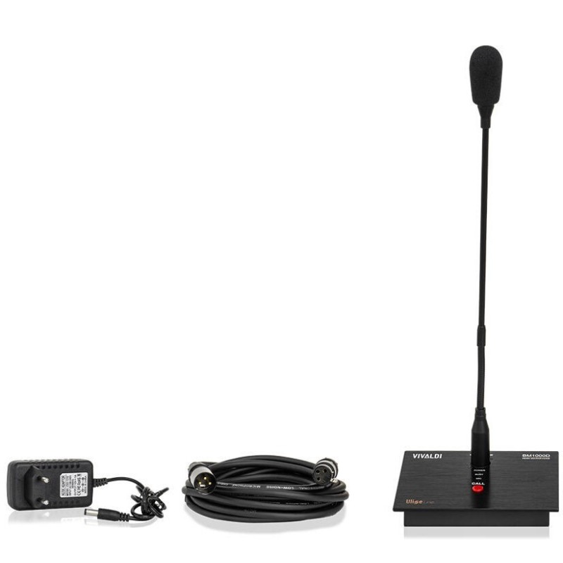 Base microfonica attiva con DIN-DON da tavolo Vivaldi BM1000D