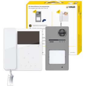 Kit videocitofono 2 fili espandibile con tab da 4.3" Vimar K7549.R