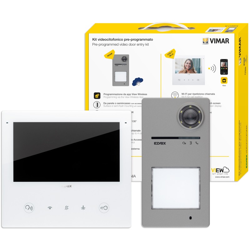 Kit videocitofonico con TabS7 Wi-Fi e posto esterno 40170 Vimar K40517.R