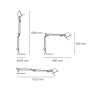 Riferimento dimensioni lampada Tolomeo Mini