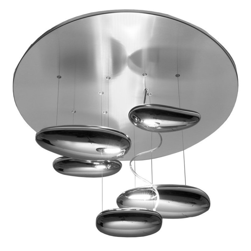 Lampada LED Cromata a sospensione 29W 3000K Mercury Mini ARTEMIDE 1477110A Dettaglio