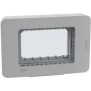 Placca idrobox a 3 moduli IP55 Grigio BTicino MatixGo 28603G