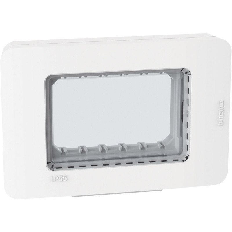Placca idrobox a 3 moduli IP55 Bianco BTicino MatixGo 28603W