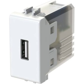 Caricatore Usb 1 posto 2.1A 4BOX compartibile per Bticino Matix 4B.AM.USB