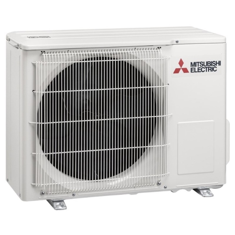 Kit condizionatore Mono Split Inverter 9000BTU Mitsubishi HR25 KIT MTSHR09 dettaglio Unità esterna