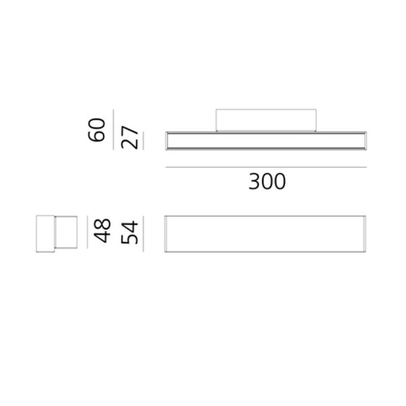 Riferimento dimensioni A.24 WALL Artemide BK02018