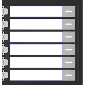 Modulo portanome a 6 pulsanti per posto esterno IP65 Hikvision DS-KD-KK