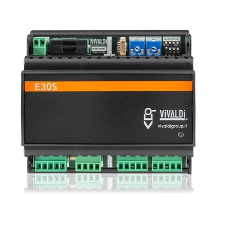 Amplificatore stereo con DSP 30+30W 6 moduli 24Vdc Wi-Fi Vivaldi E30S