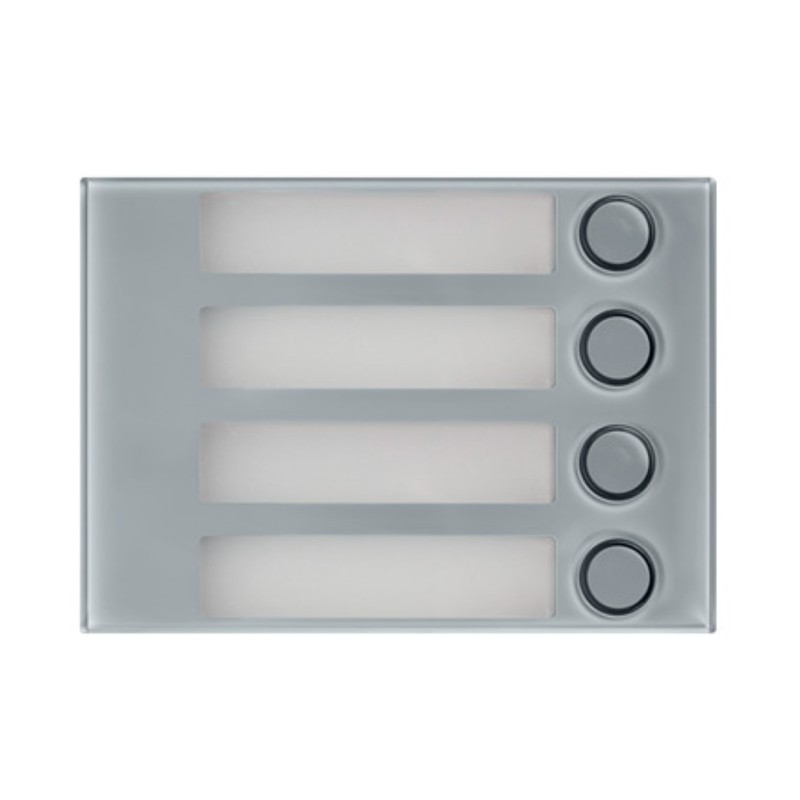 Modulo frontale con 4 pulsanti di chiamata Alpha Grigio Urmet 1168/14G