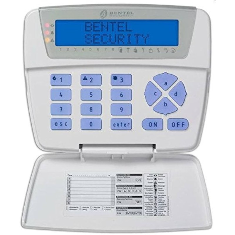 Tastiera classika con display LCD a 16 caratteri Bentel BKB-LCD