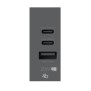 Caricatore USB 3A per Vimar arké con 3 porte USB 4BOX 4BUSB20WCCA.V19
