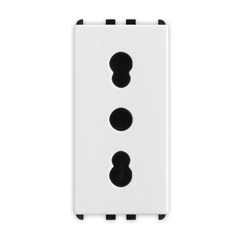 Presa bipasso 2P+T 16A P17/11 1 modulo Bianco Pixia Master 11159
