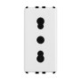 Presa bipasso 2P+T 16A P17/11 1 modulo Bianco Pixia Master 11159