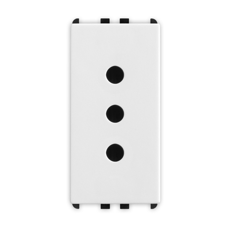 Presa bipasso 2P+T 16A P11 1 modulo Bianco Pixia Master 11162