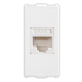 Presa telefonica RJ45 Cat.6 non schermato Bianco Pixia Master 11220