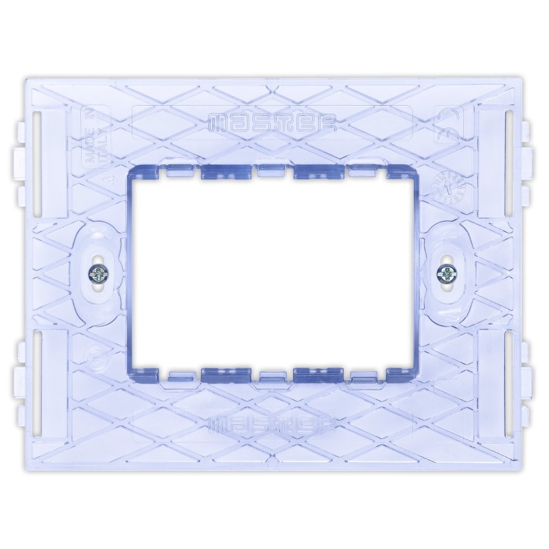 Supporto 3 moduli per scatole rettangolari Master Pixia 14SP103