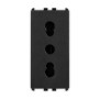 Presa bipasso 2P+T 16A P17/11 1 modulo Nero Pixia Master 14159