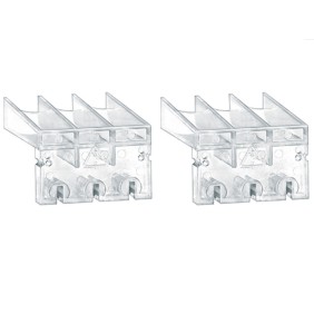 Coppia di copri attacchi tripolari per sezionatori da 63A a 125A Lovato GAX84