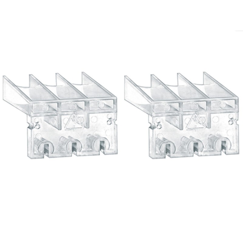 Coppia di copri attacchi tripolari per sezionatori da 63A a 125A Lovato GAX84