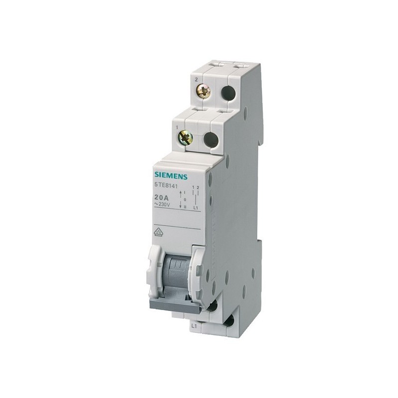 Interruttore unipolare di gruppo 20A 10kA 400Vac Siemens 5te8142