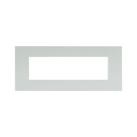 Placca 7 moduli easy smart sistema 44 Bianco Ave Whitek 44PSME7BO