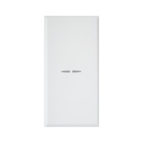 Pulsante assiale unipolare 1 modulo Bianco Whitek S44 Ave 446005AS