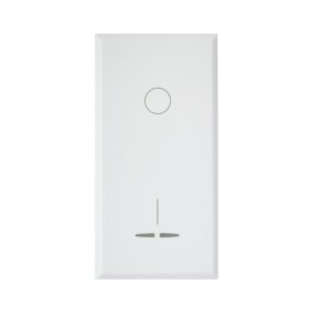 Interruttore bipolare 16A illuminabile S44 Bianco Ave Whitek 446010
