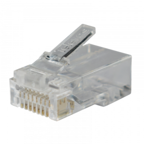 Connettore passante RJ45 Maschio CAT6 UTP per cavi dati Televes 209906