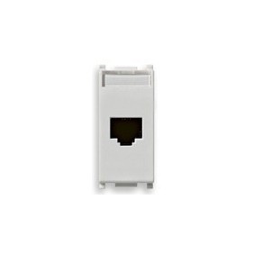 Presa RJ45 Vimar Plana Netsafe Cat6 UTP 110 bianco  14339.6