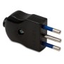 Spina della serie Compact 2 poli+T 10 A colore Nero Master 05020N