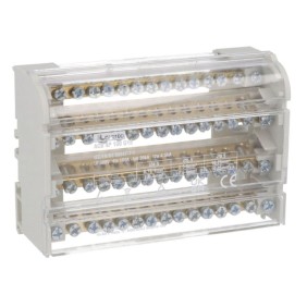 Ripartitore di potenza quadripolare 125A 7 fori Lovato ACB4P125D07