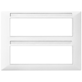 Placca in tecnopolimero 14 moduli Bianco Vimar Plana 14690.01