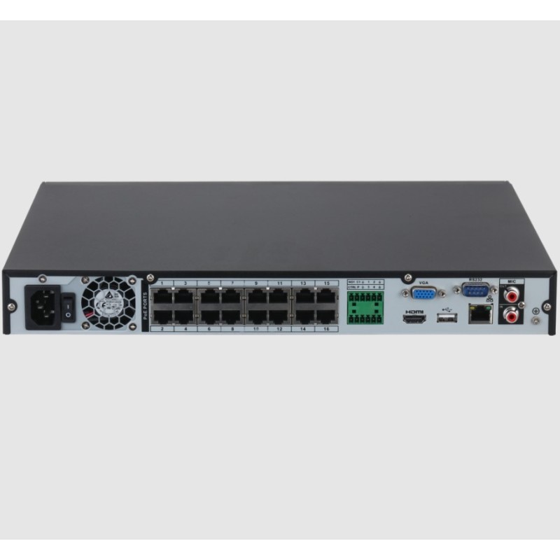 Videoregistratore NVR a 16 canali 16 porte PoE Dahua NVR4216-16P-4KS3