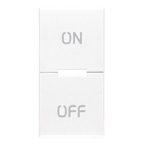 Tasto intercambiabile 1 modulo ON e OFF bianco Vimar R20531.20.B