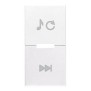 Tasto con sorgente/traccia 1 modulo bianco Vimar R20531.23.B