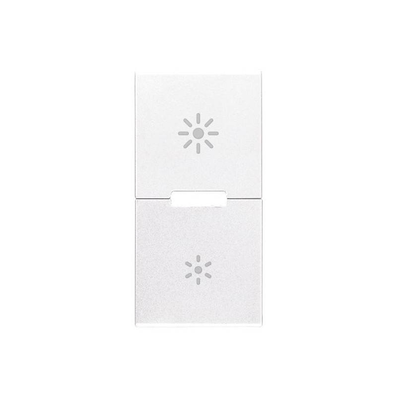 Tasto con simbolo dimmer universale 1 modulo bianco Vimar R20531.25.B