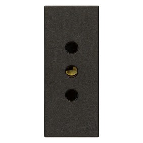 Presa 2 poli 10A tipo P11 250V serie Vimar Linea Nera 30201.G