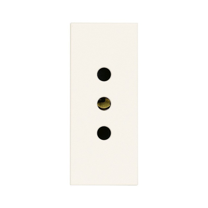 Presa 2 poli 10A tipo P11 250V serie Vimar Linea Bianca 30201.B