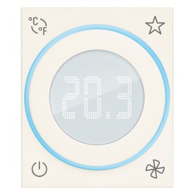 Termostato con rotella IoT 2 moduli Vimar Linea Bianca 30810.B