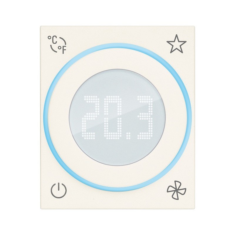 Termostato con rotella IoT 2 moduli Vimar Linea Bianca 30810.B