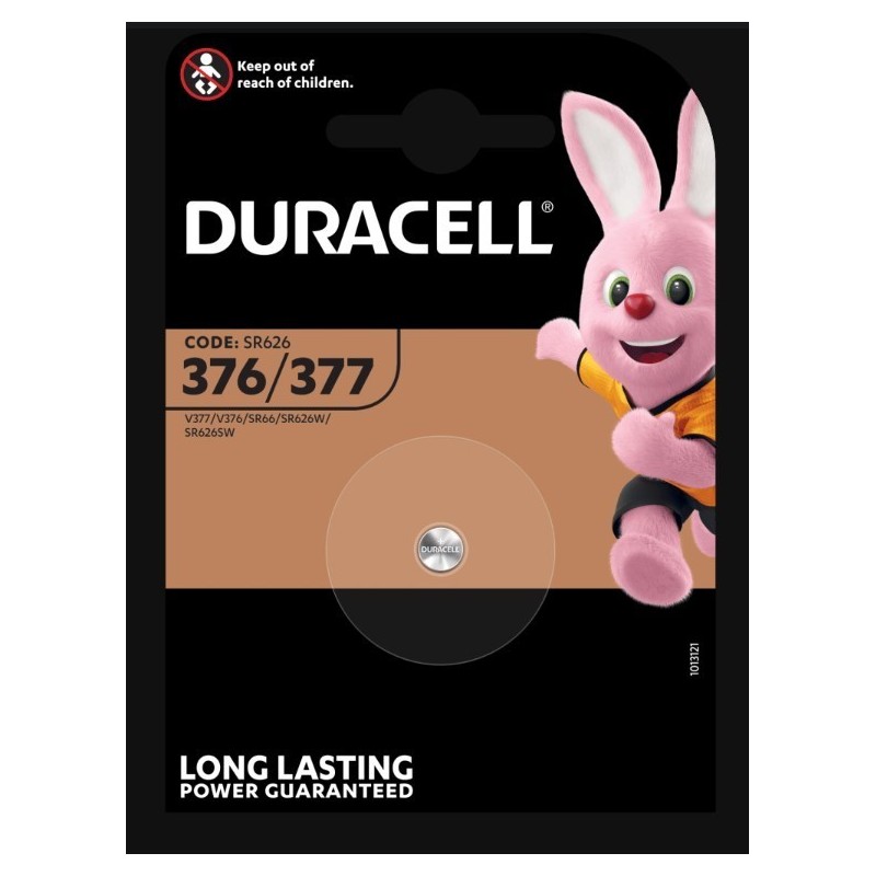 Batteria per orologi D377 1.5V in ossido d'argento Duracell 960182700