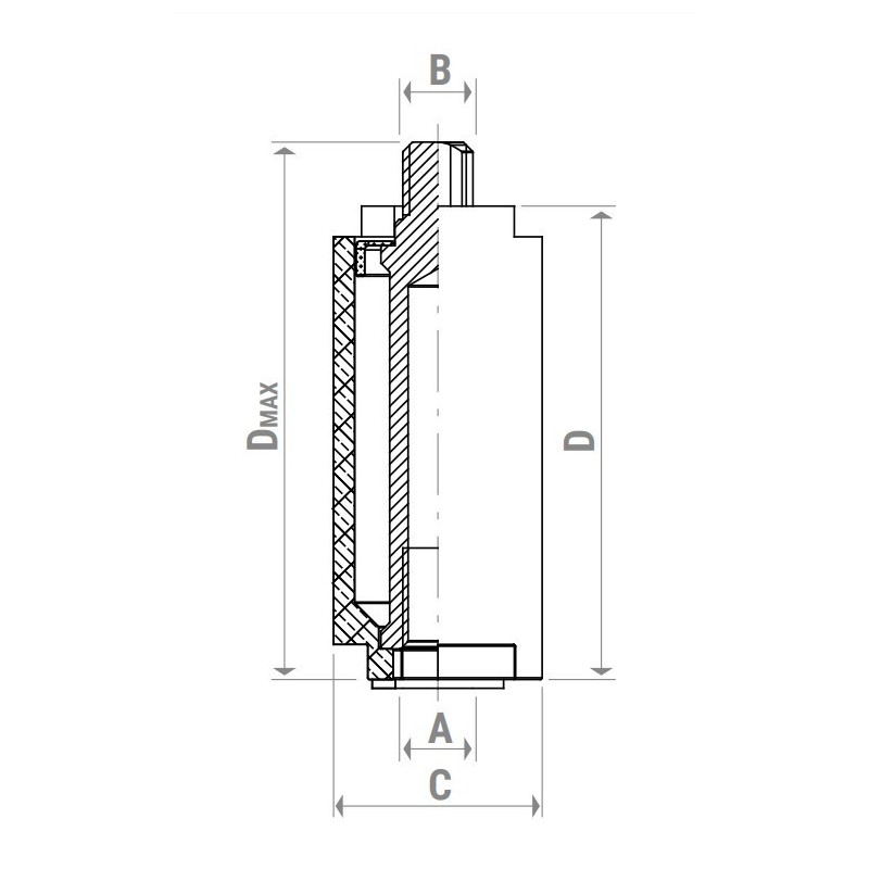 Riferimento dimensioni rialzo tubolare Giacomini