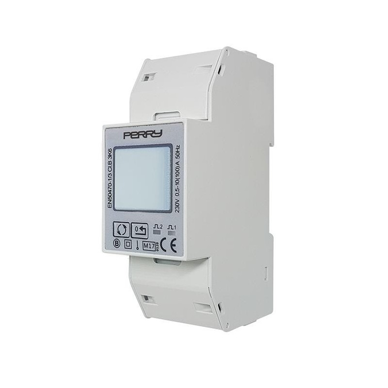 Contatore digitale monofase 2DIN 230Vac 100A Perry 1SDSD05CEM2DGT