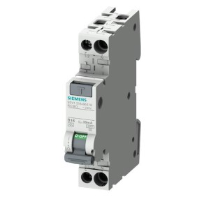 Magnetotermico differenziale 1P+N 4.5kA tipo A 30mA C2 Siemens 5SV13137KK02