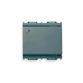 Interruttore 1P 16AX luminoso 2 moduli grigio 16021.M