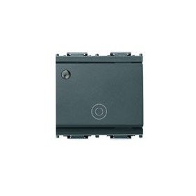 Pulsante Vimar Idea 1P NO 10A generico luminoso 2 moduli grigio 16090.M
