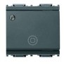 Pulsante Vimar Idea 1P NO 10A generico luminoso 2 moduli grigio 16090.M