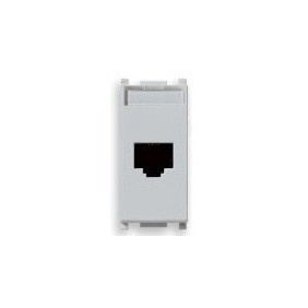 Presa RJ45 Vimar Plana Silver Netsafe Cat5 UTP 14339.4.SL