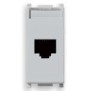 Presa RJ45 Vimar Plana Silver Netsafe Cat5 UTP 14339.4.SL