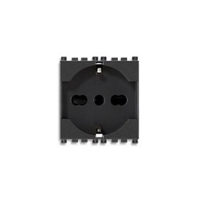 Presa Vimar Arkè 2P+T 16A universale  grigio 19210